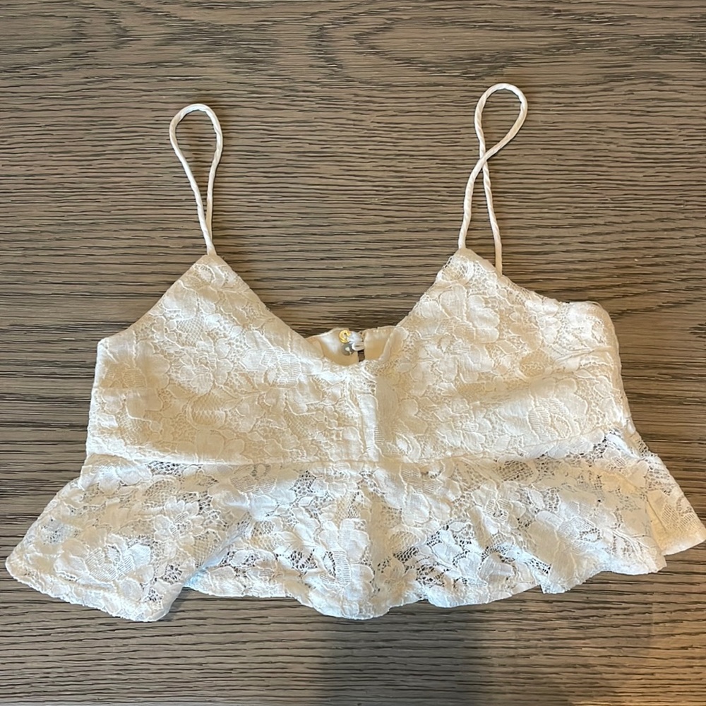 Zara crop top bra